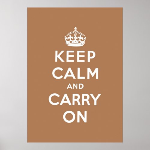 keep calm and carry on Original Poster