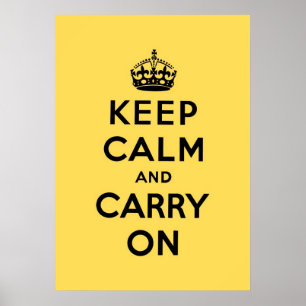 keep calm and carry on Original Poster