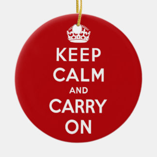 Keep Calm and Carry On Ornament