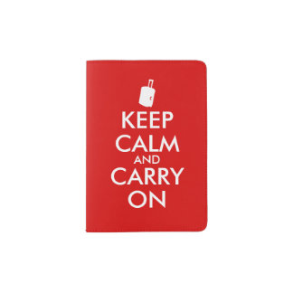 Keep Calm and Carry On Passport Cover Suitcase