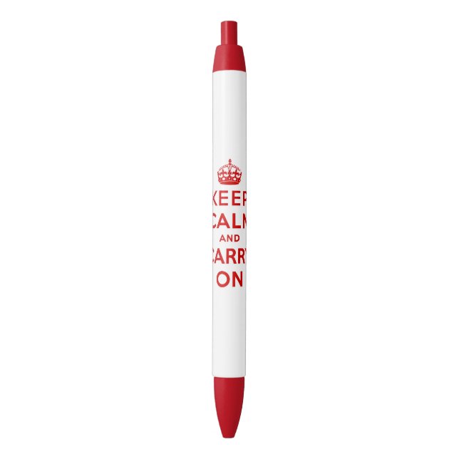 keep calm and carry on pen (Front Vertical)