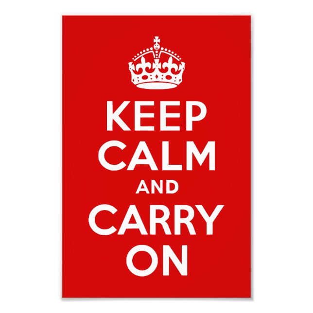 Keep Calm and Carry On Photo (Front)