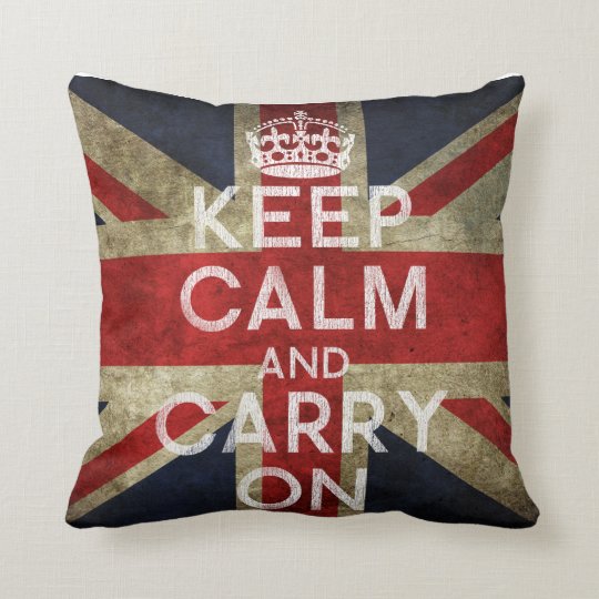 Keep Calm and Carry On Pillow