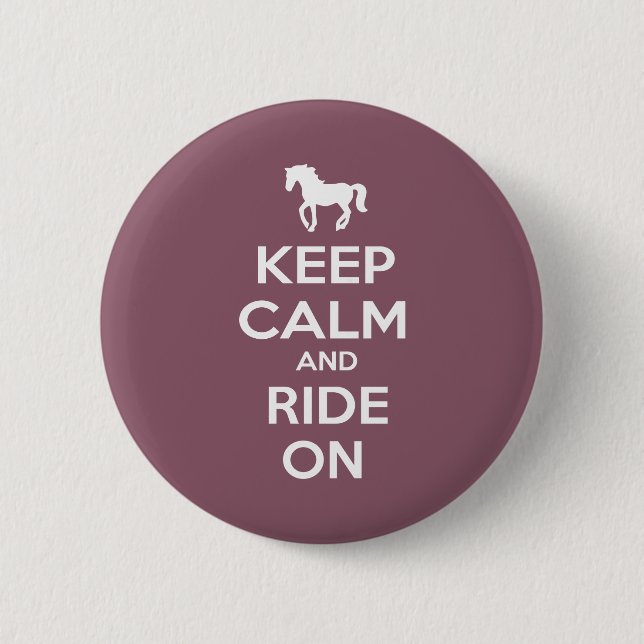 Keep Calm and Carry On Pinback Button (Front)