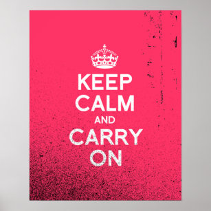 KEEP CALM AND CARRY ON.png Poster