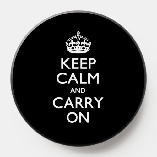 KEEP CALM AND CARRY ON PopSocket