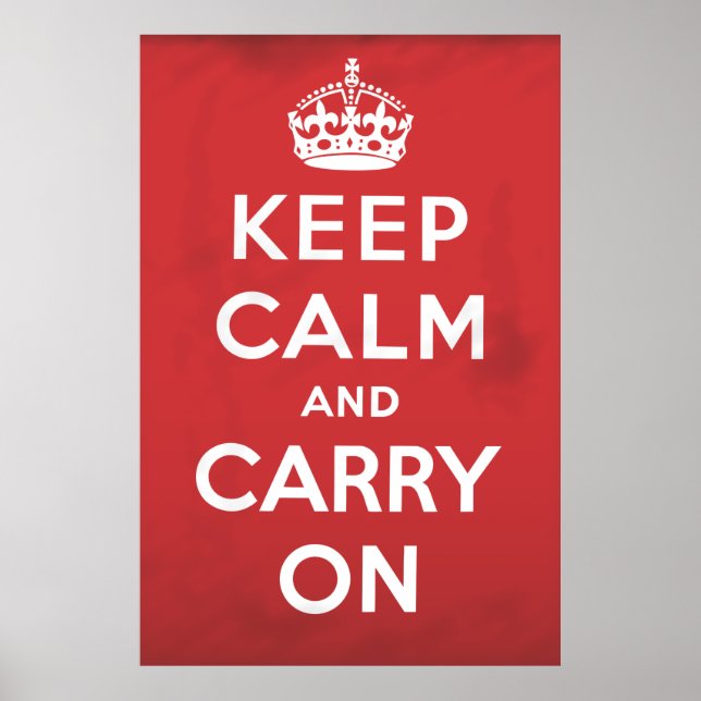 Keep Calm and Carry On Poster (Front)