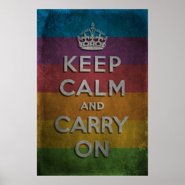 Keep Calm And Carry On Poster (Front)