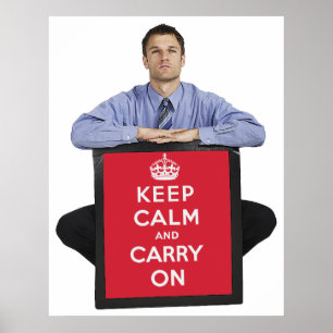 Keep Calm And Carry On Poster