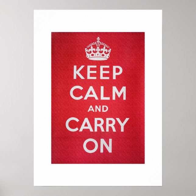 Keep Calm and Carry On Poster (Front)