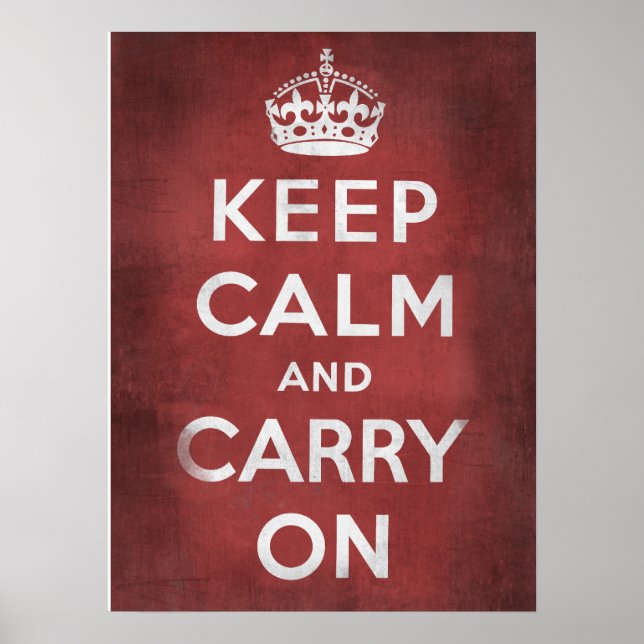 Keep Calm and Carry On Poster (Front)