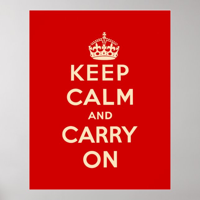 Keep Calm and Carry On Poster (Front)