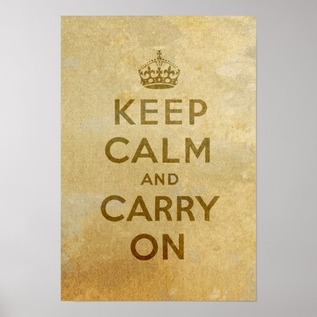 Keep Calm and Carry On Poster (Front)