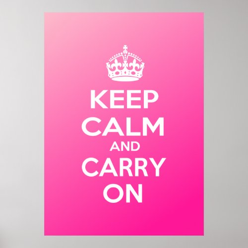 Keep Calm and Carry On Poster