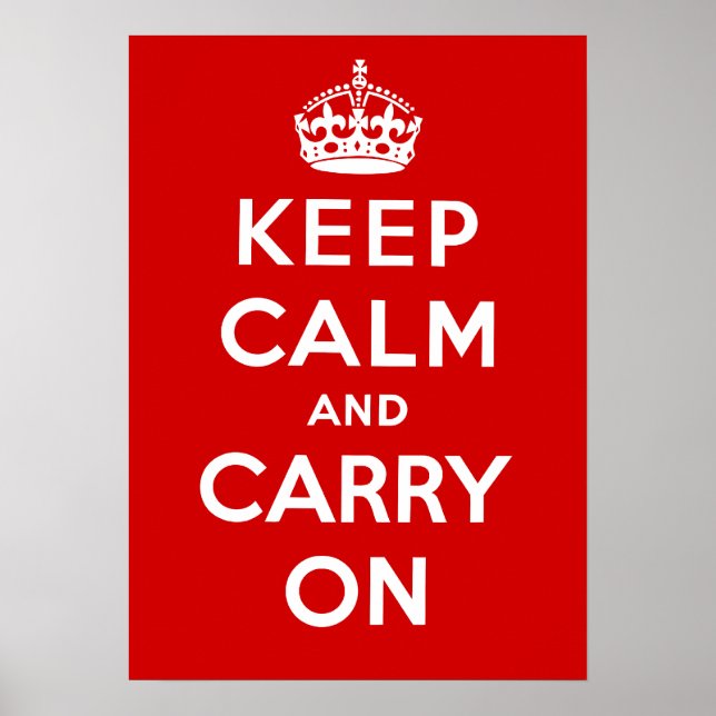 Keep Calm and Carry On Poster (Front)
