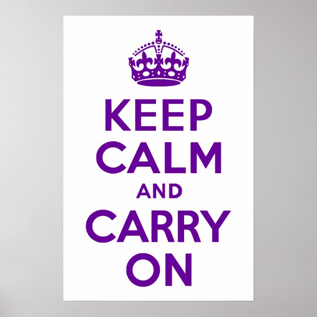 Keep Calm and Carry On Poster (Front)