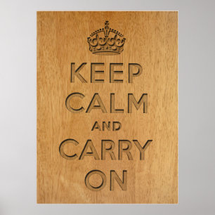Keep Calm And Carry On Poster