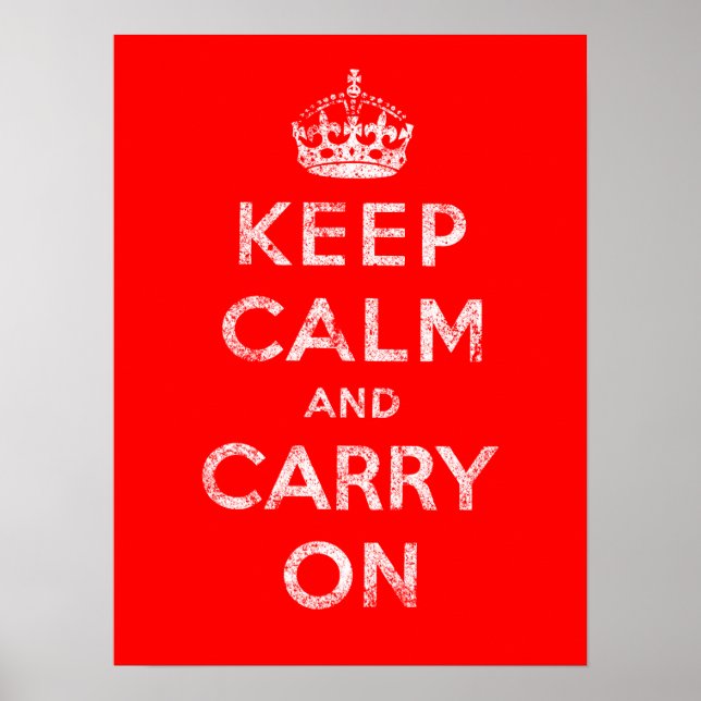 Keep Calm and Carry On Poster (Front)