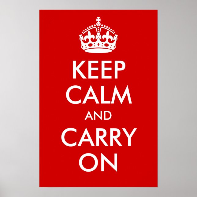 Keep Calm and Carry On Print (Front)