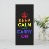 Keep Calm and Carry On Rainbow (Standing Front)