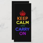Keep Calm and Carry On Rainbow (Front/Back)