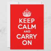 Keep Calm and Carry On Red (Front)