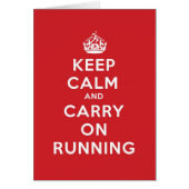 Keep Calm and Carry On Running (Front)