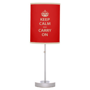 Keep Calm and Carry On Table Lamp