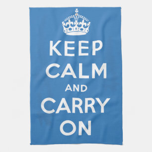 Keep Calm and Carry On Towel
