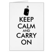 Keep Calm and Carry On Travel Custom (Front)