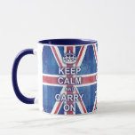 Keep Calm And Carry On Union Jack Mug at Zazzle