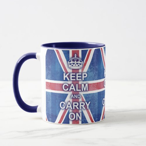 Keep Calm and Carry On Union Jack Mug