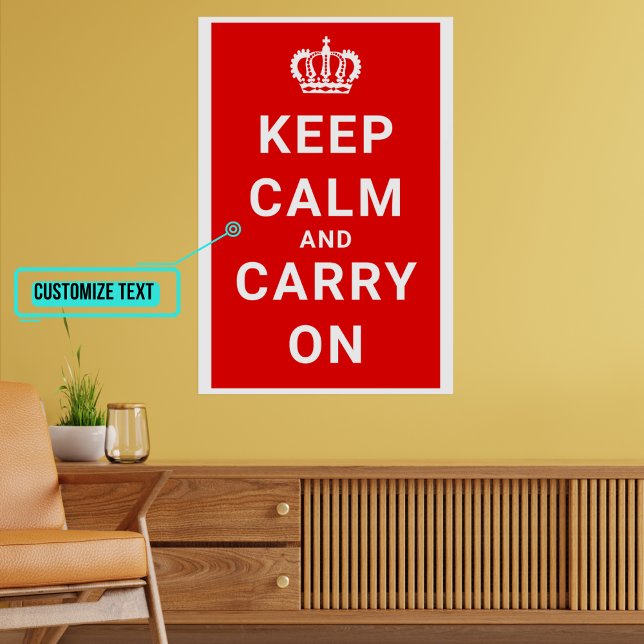 Keep Calm and Carry On Vintage British Poster (All these years later these vintage posters still inspire in our modern times. )