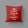 Keep Calm and Carry On, Vintage Pillow