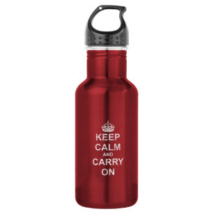 Keep Calm and Carry On Vintage Water Bottle