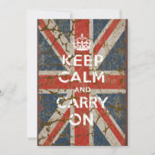 Keep Calm and Carry On with UK Flag (Front)