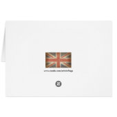 Keep Calm and Carry On with UK  Flag Cards (Back Horizontal)