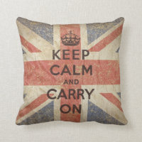 Keep Calm and Carry On with UK Flag