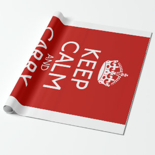 Keep Calm And Carry On Wrapping Paper