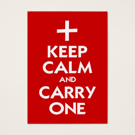 Keep Calm and Carry One (Front)