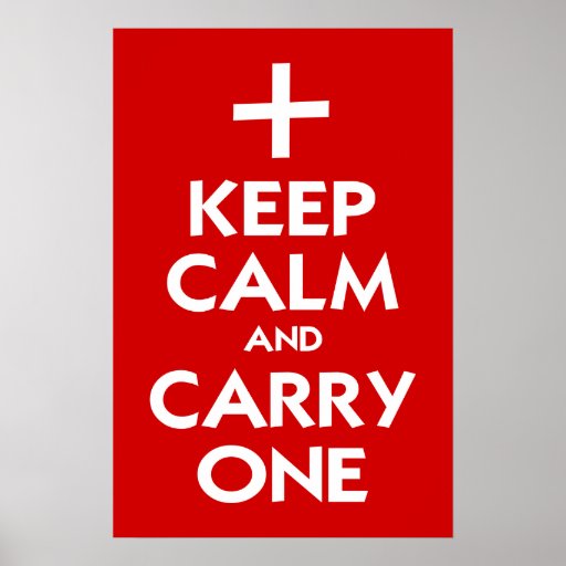 Keep Calm and Carry One Poster | Zazzle