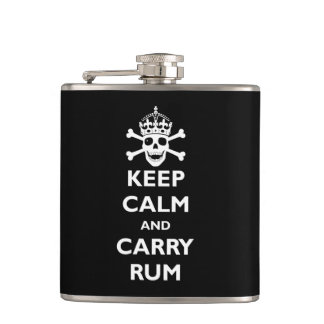 Keep Calm and Carry Rum Flask