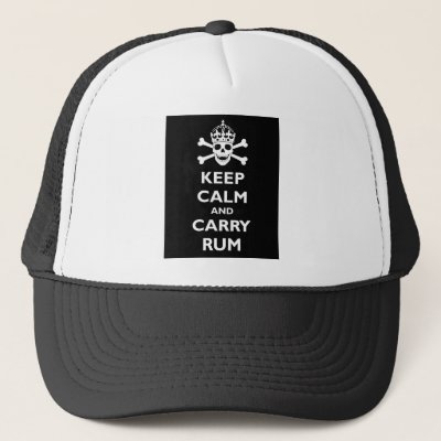 Keep Calm and Carry Rum Trucker Hat