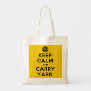 Keep Calm and Carry Yarn Tote Bag