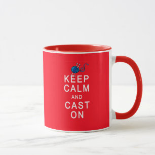 Keep Calm and Cast On Knitting Tshirt or Gift Mug
