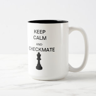 Keep Calm and Castle/Checkmate Two-Tone Mug