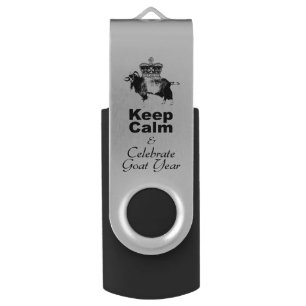 Keep Calm and Celebrate Goat year USB 01 Flash Drive