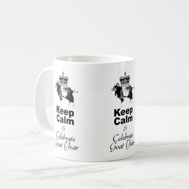 Keep Calm and Celebrate Goat year WM01 Coffee Mug (Front Left)