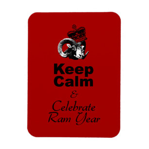 Keep Calm and Celebrate Ram Year 2027 Mg Magnet