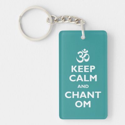 Keep Calm and Chant Om Keychain